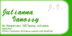 julianna vamossy business card